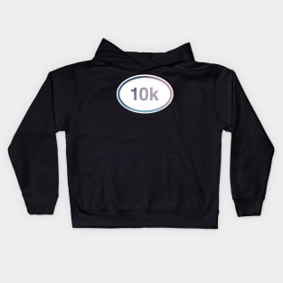 10k Running Race Distance Kids Hoodie